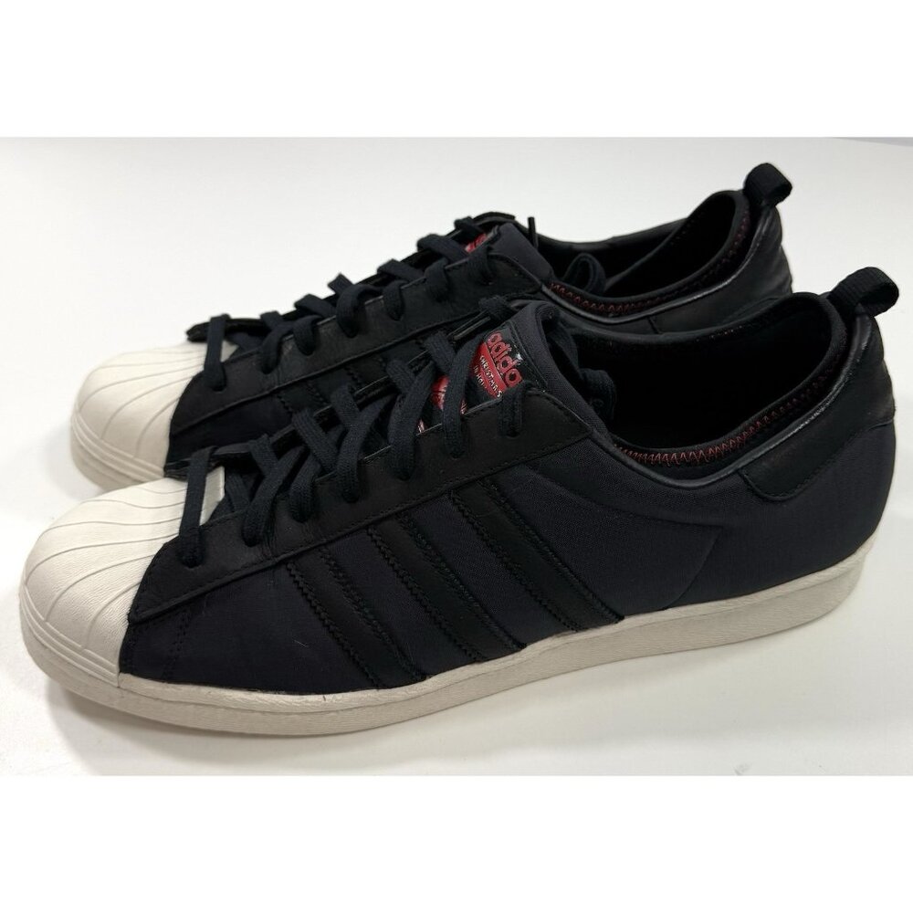 Adidas Mens Superstar 80 Run DMC Christmas In Hollis Sneakers Sz 14 Black Shoes